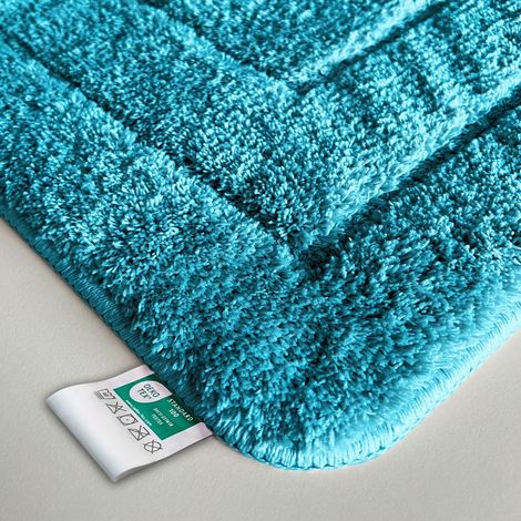 Floordirekt – Tapis de bain absorbant en microfibre – Antidérapant TPE – Dimensions 40 x 60 cm – Lavable en machine – Certifié Oeko-Tex®