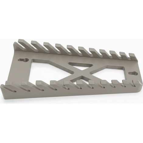 Organizador para llaves fijas y de anillo, soporte de taller gris