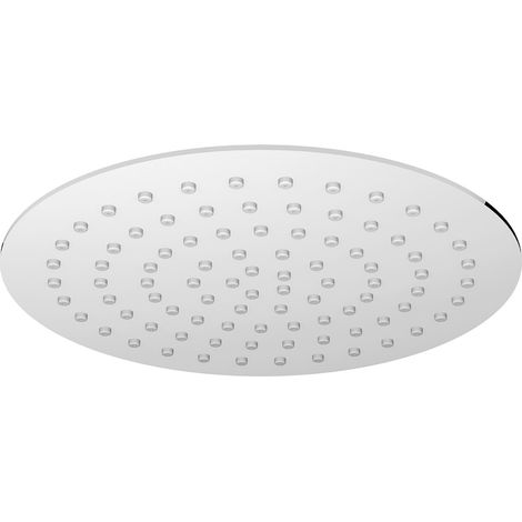 Schläfer 135300  Soffione Doccia Tondo Ø 30cm, Getto a Pioggia Anticalcare ad Alta Pressione, Soffione Ultra Sottile in Acciao Inox, Snodo Regolabile Universale G 1/2", Cromo e Argento (1/5)