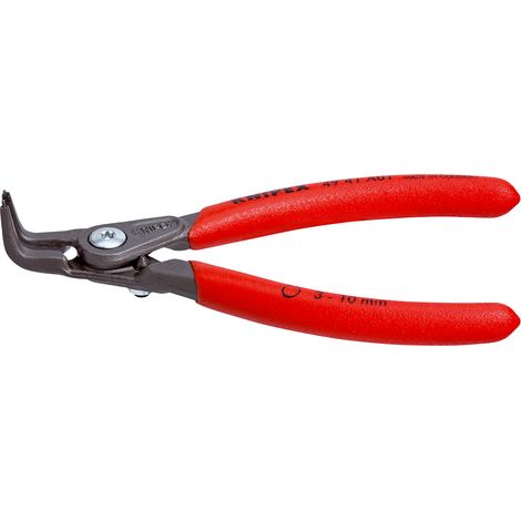 KNIPEX 49 41 A01 Pince de précision pour circlips pour circlips extérieurs d'arbre gaines PVC anti-dérapantes grise atramentisée 130 mm