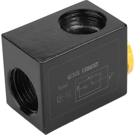 Pneumatisches 3/8"/1/2"-Einlass-Schnellablassventil aus Aluminiumlegierung (QE-04 G1/2") (1/5)