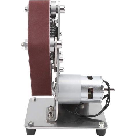 Multifonction ponceuse à bande, Ponceuse électrique avec métal, antidérapant et anti-poussière, papier de ponçage 10pièces (30x533 mm)pour rough grinding sharpening of tungsten steel turning(EU) (1/4)