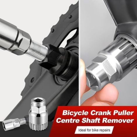 Extracteur de Manivelle de Pédalier de Vélo, Outil Réparation de Vélo Démonte Pédalier VTT, avec Clé, Demonte Pedalier Vel (1/4)