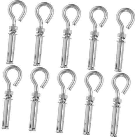 10 crochets à œillet - inox - pour suspension et extérieur (1/5)