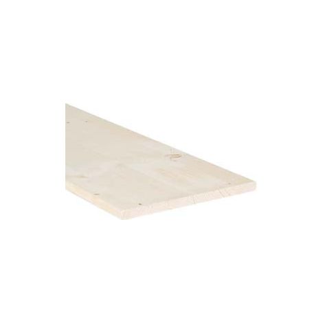 Planche lamellaire en bois de sapin épaisseur 18 mm - 18x200x600 mm