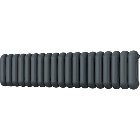 Sherwood - Anthracite Round Top Column Radiator H300mm x W1340mm 2 Column (1/3)