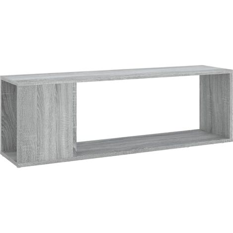 Mueble TV multimedia estante para televisión buffet para televisión comedor salón dormitorio sonoma 100 x 24 x 32 cm madera contrachapada gris 020028318