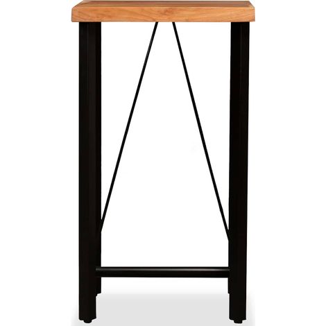 Maison Exclusive - Tavolino da Bar in Legno Massello di Acacia 60x60x107 cm (1/5)