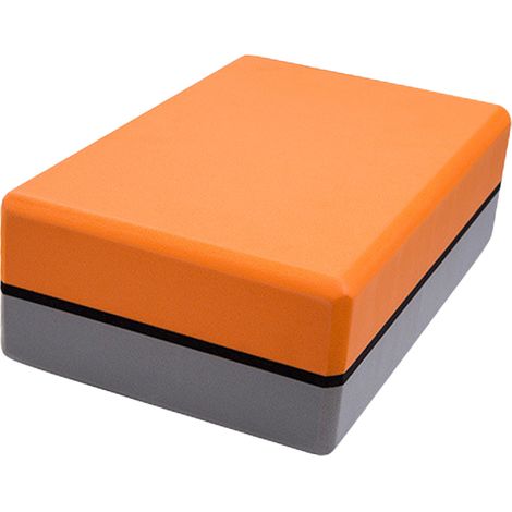 Bloc de yoga bicolore en mousse EVA haute densité avec surface antidérapante pour le yoga, le pilates et la méditation (1/5)