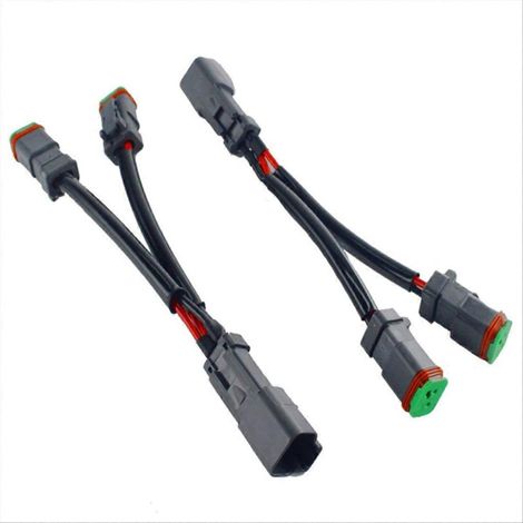 Deutsch DT DTP 2-poliger Y-Stecker (weiblich) für LED-Strahler, wasserdichter Stecker (1/5)