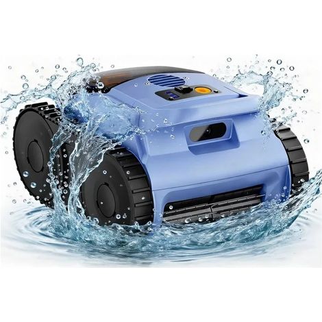 SAT 20 PRO Cordless Robotic Pool Vacuum, Pool cleaning with Trace Drive & Sonar Navigation, 180-Min Runtime, Wall Climbing