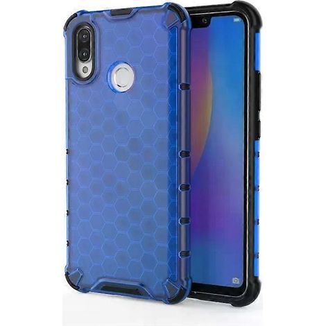 Coque de protection bleue pour Huawei Nova 3i - Construction alvéolée en PC et TPU antichoc