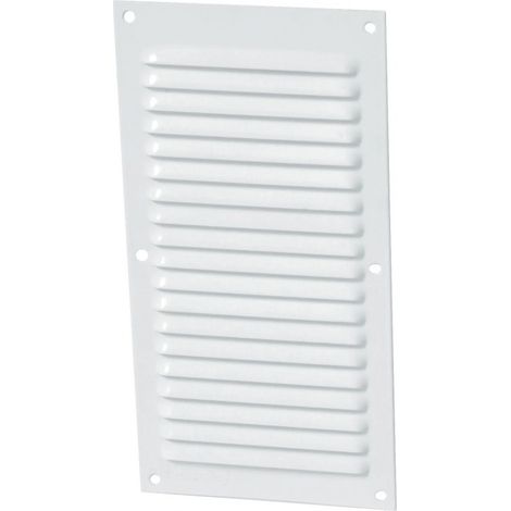Aluminio lacado blanco con mosquitera: Rectangular vertical 30x15 (1/2)
