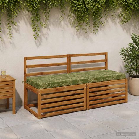 vidaXL Coussin de banc SOEST 100 % polyester Modèle feuille (1/5)