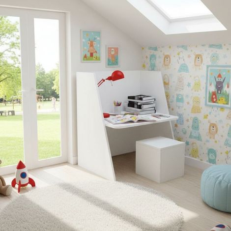 Scrivania montessori regolabile con sedia - Cresce con il tuo bambino - Bianco