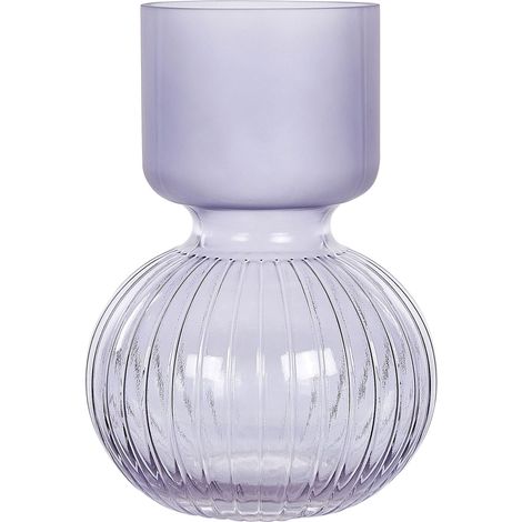 Blumenvase THETIDIO Glas 26 cm Violett