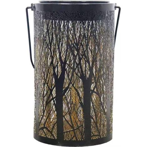 Lanterne Solaire Exterieur Lanterne Solaire Jardin Étanche Lampe Suspendue Sans fil Rechargeable Lumière Accrochant Éclairage Déco pour Patio Pelouse Couloir Allée Halloween Noël (1 Pièces) Oi-FRIS
