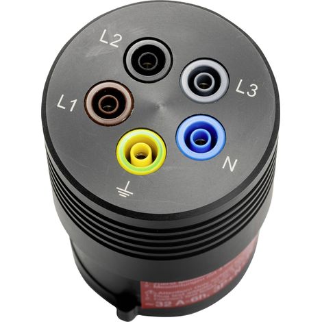 Benning BENNING TA 7-32 Adaptateur de mesure mâle CEE 32 A 5 pôles - femelle 4 mm noir