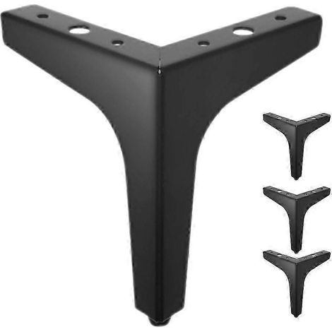 Quatre pieds de meubles triangulaires, compatibles avec les pieds de remplacement pour les armoires de maison. (1/5)