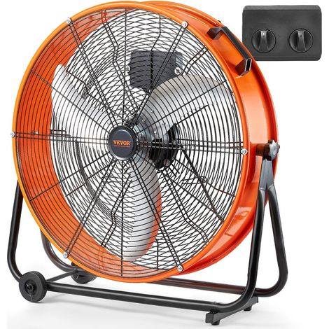 Lames Aluminium Débit 8700 CFM Ventilation Optimale Ventilateur Industriel Tambour 0,6m 145W pour Atelier Usine et Entrepôt (1/5)