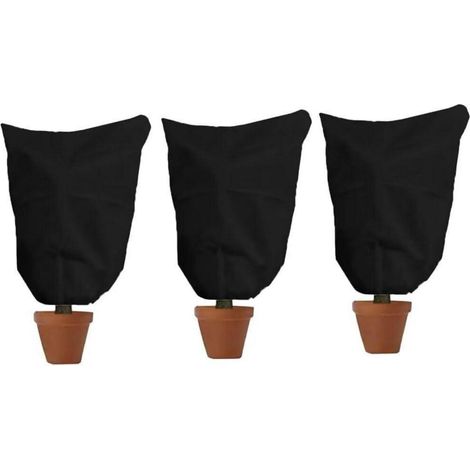 Housses de protection hivernale pour plantes, respirantes, 60x80cm, lot de 3 (1/5)