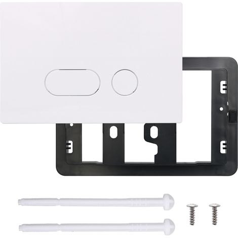 Plaque de commande WC Geberit – Plastique durable – Installation sans outils – Design minimaliste élégant - Avec Geberit Sigma01 20 30 DELTA21/50 UP182