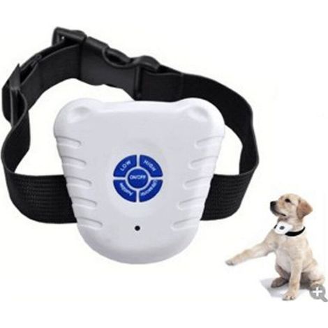 Collier anti-aboiement à ultrasons pour chien adapté aux chiens de petite et moyenne taille (1/4)