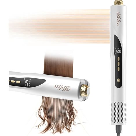 Sèche-Cheveux Lisseur 3 en 1, Lisseur à Air Ionique 200 m/min-Plasma Coiffage Mouillé à Sec, pour réduire la casse et apporter plus de brillance, Convient à tous les types de cheveux (1/5)
