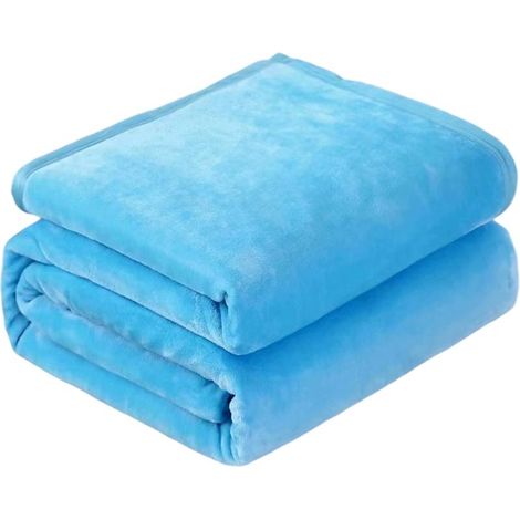 Couverture double, plaid moelleux et confortable, 152 x 203 cm (1/5)