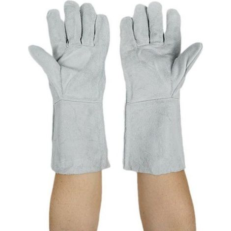 Gants de protection thermique 33 cm, pour fusion métal, or, argent, cuivre, aluminium, fonderie, bijouterie (1/4)