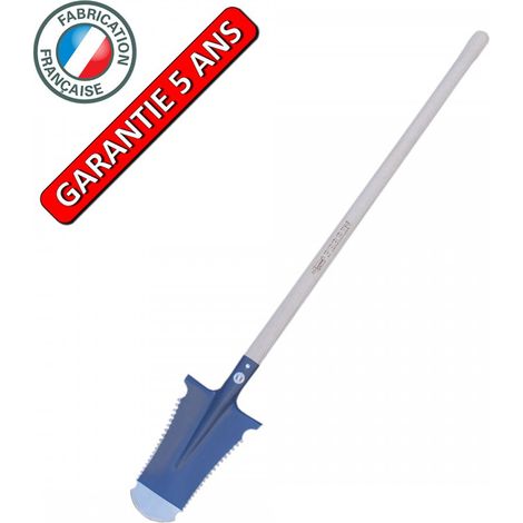 Kaiman-Spaten, 29 cm – apfelförmiger Griff – Wurzelschneider OUTILS PERRIN