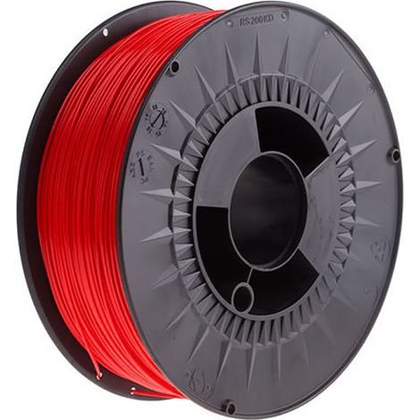 Filament pour imprimante 3D RS PRO, PLA, Ø 1.75mm, Rouge, 2.3kg, FDM ( Prix pour 1 ) (1/2)