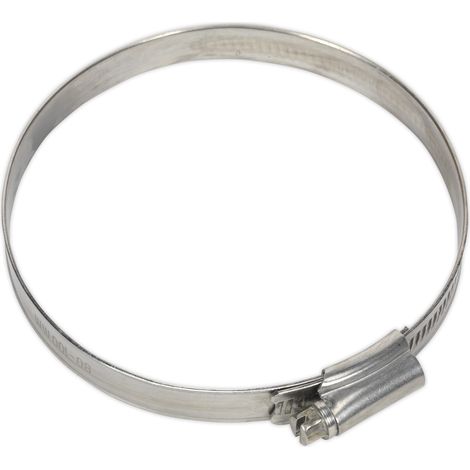Sealey SHCSS4 Stainless Steel Hose Clip 80-100mm - Pack of 5