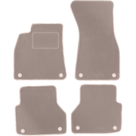 Alfombrillas de terciopelo para coche: Audi A7 C8 Sportback (2018-) beige (1/5)