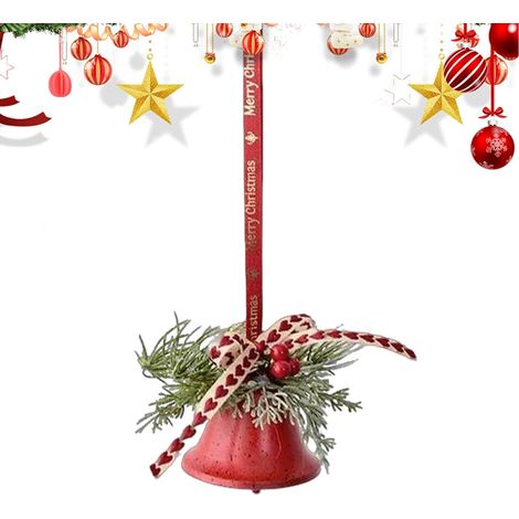 Cloches Décoratives De Noël Décoration Saisonnière avec Nœud et Aiguilles Cloches À Suspendre De Noël pour Maison Bureau Cheminée Manteau Porche Fête Rassemblement Hiver Pièce (1/5)