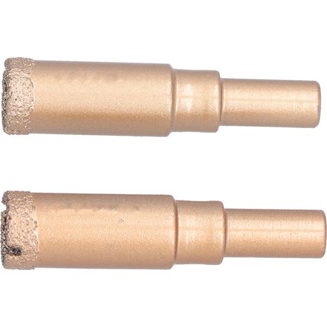 2 Forets Diamantés 16mm Évacuation Large Coupe Haute Torsion Scie Cloche Brasée pour Verre Porcelaine Carrelage Pierre Marbre (1/5)