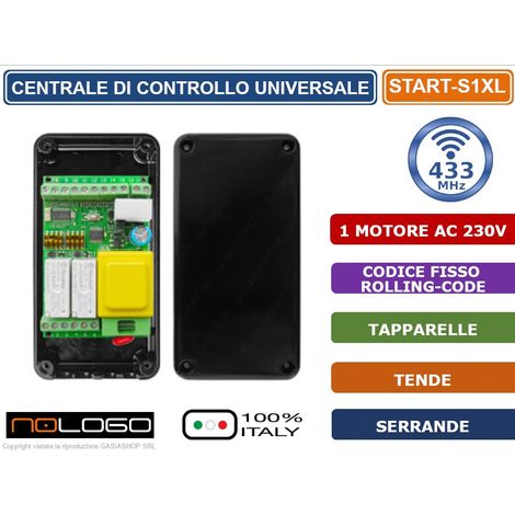 CENTRALINA CENTRALE DI COMANDO UNIVERSALE 230VAC PER TAPPARELLE TENDE E SERRANDE - START-S1XL