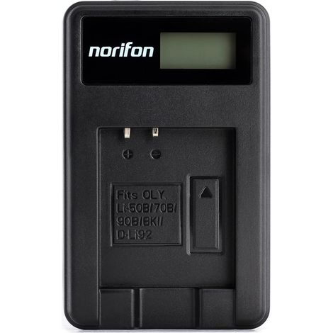Chargeur pour D-750, SH-21, SP-800UZ Compatible avec SP-810UZ, SP-815UZ, Stylus 1010, 1030SW, SZ-12, SZ-14, Tough TG-2, VR-340, VR-350, XZ-1 (1/5)