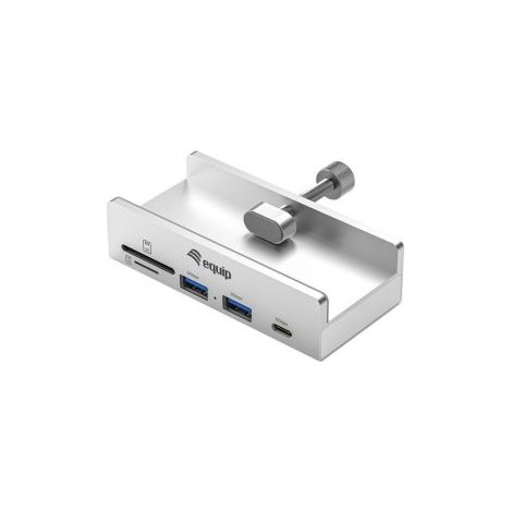 HUB USB-C EQUIP 128968 A 2xUSB-A 1xUSB-C 1xSD 1xTF CLIP AJUSTABLE