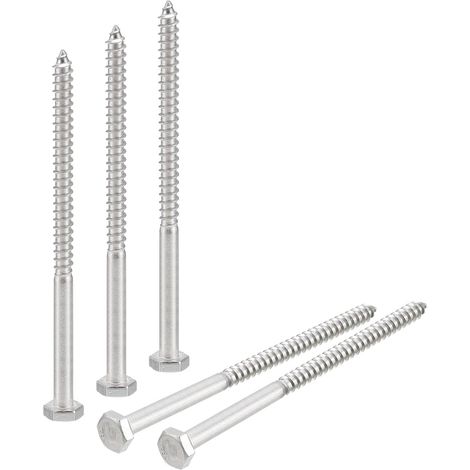 20pcs Hex Tête Retard Vis Boulons 1/4" X 4" 304 Inox Acier (1/5)