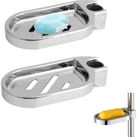 Porte-savon de douche, porte-savon - Barre de douche - Porte-savon - Sans perçage, coulissant et réglable pour la douche (1/5)
