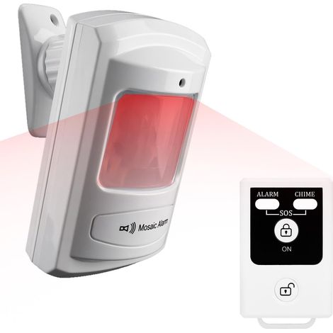 Alarme PIR 135 DB avec Télécommande – Capteur Infrarouge Extra-Large (1/5)