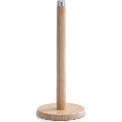 ZELLER, Küchentuchständer, Bamboo / Edelstahl ø 14 x 32 cm