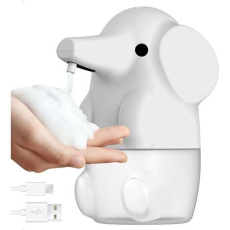 Distributeur de Savon Automatique en Forme d'Éléphant 250ml Mignon et Pratique, Idéal pour Enfants et Salle de Bain (1/5)