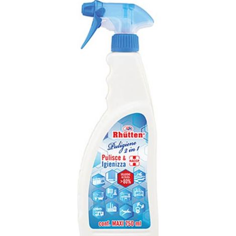 Sanitizer Cleansing 2 In 1 Spray Rhutten Ml 750 Haccp