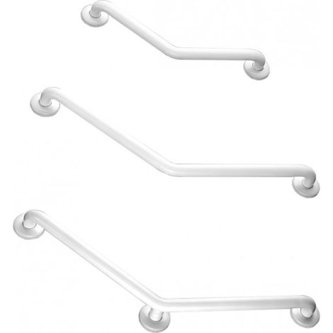 Barra epossidica bianca 135° Ø32 mm AKW 3 fissaggi 400 x 400 mm - 01247WH
