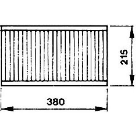 1/2 grille de cuisson  380 x 215 mm - Diamond