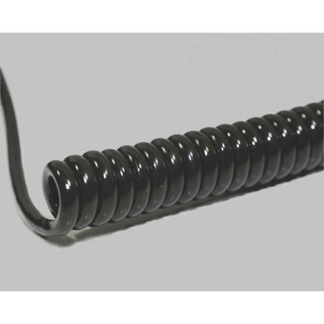 BKL Electronic 1506319 Câble spiralé Li12YD11Y 800 mm / 3200 mm 2 x 0.25 mm² noir 1 pc(s) R645892