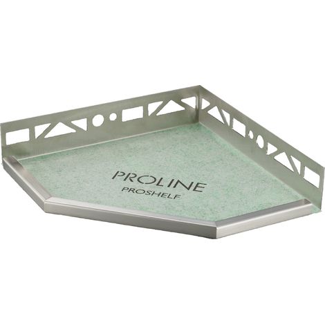 PROSHELF D mit PRODECOR Q Edelstahl V2A, 11mm, glänzend, 200x140mm (1/4)