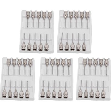 Aiguilles d'injection pour volaille acier inoxydable, seringue bovine porcine 9x15mm/0.4x0.6in, accessoires vétérinaires pour bovins et porcs (1/5)